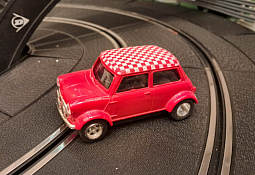 Slotcars66 Mini Cooper 1/32nd scale Scalextric slot car red  